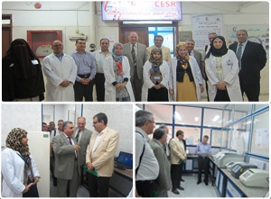 نائب رئيس جامعة بنها للدراسات العليا يتفقد يتفقد معمل التميز البحثي بكلية الطب البيطري